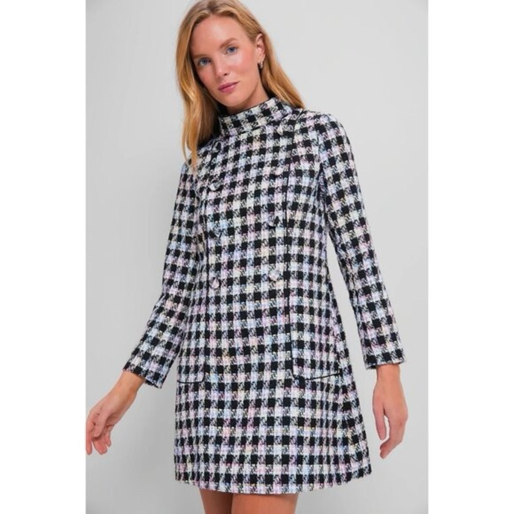 Tuckernuck Black and White Checkered Dress